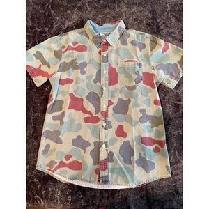 Camo S/S Button Up
